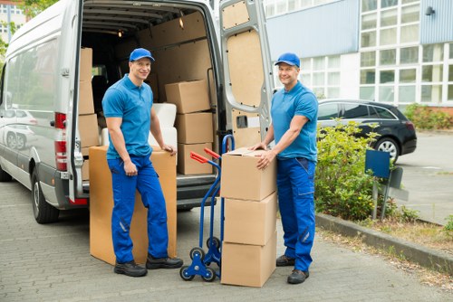 User adjusting cookie settings for a removals company website