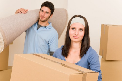 Loading furniture into a truck for a local Notting Hill move